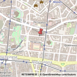 Mappa Via Cosimo del Fante, 7, 66034 Milano, Milano (Lombardia)