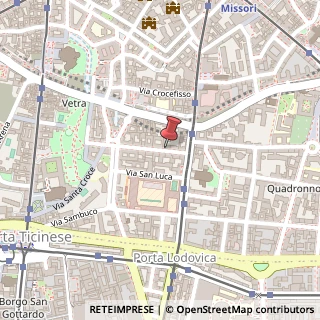 Mappa Via Cosimo del Fante, 6, 20122 Milano, Milano (Lombardia)