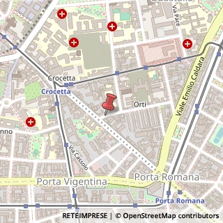 Mappa Via Orti,  3, 20122 Milano, Milano (Lombardia)