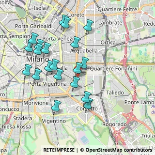 Mappa Via Filippino degli Organi, 20135 Milano MI, Italia (1.9925)