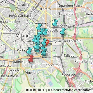 Mappa Via Scipione Pistrucci, 20137 Milano MI, Italia (1.23647)