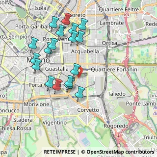 Mappa Via Scipione Pistrucci, 20137 Milano MI, Italia (1.96778)