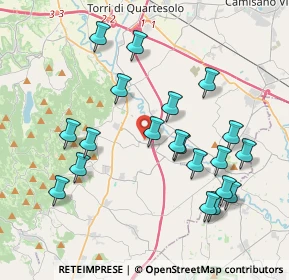 Mappa Via S. Gaetano, 36023 Longare VI, Italia (3.9915)