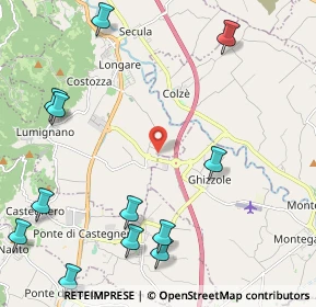 Mappa Via S. Gaetano, 36023 Longare VI, Italia (2.915)