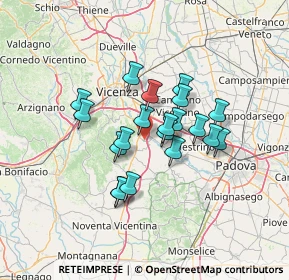 Mappa Via S. Gaetano, 36023 Longare VI, Italia (10.2115)