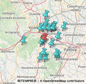 Mappa Via S. Gaetano, 36023 Longare VI, Italia (10.108)