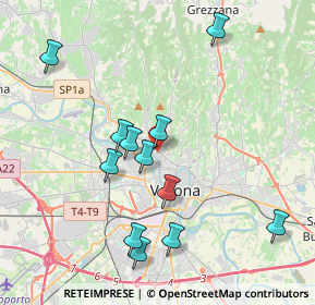 Mappa Via Monte Baldo, 37124 Verona VR, Italia (3.945)