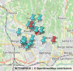 Mappa Via Monte Baldo, 37124 Verona VR, Italia (1.2955)