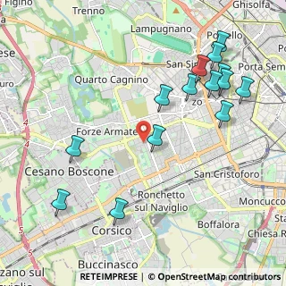 Mappa Piazza S. Giovanni Battista alla Creta, 20147 Milano MI, Italia (2.38714)