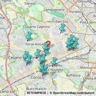 Mappa Piazza S. Giovanni Battista alla Creta, 20147 Milano MI, Italia (1.89)