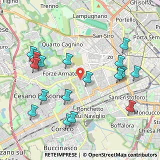 Mappa Piazza S. Giovanni Battista alla Creta, 20147 Milano MI, Italia (2.34667)