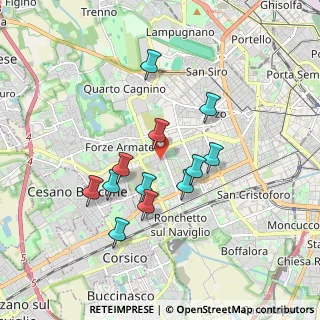 Mappa Piazza S. Giovanni Battista alla Creta, 20147 Milano MI, Italia (1.56667)