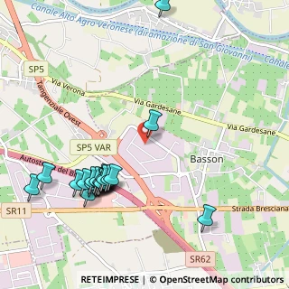 Mappa Via della Siderurgia, 37139 Bassone VR, Italia (1.171)