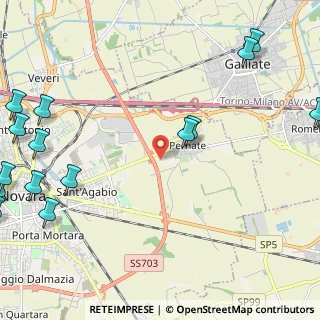 Mappa Via Vigne Vecchie, 28100 Novara NO, Italia (3.47563)