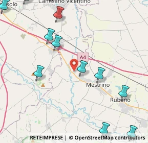 Mappa Via Mestrina, 35035 Mestrino PD, Italia (5.7425)