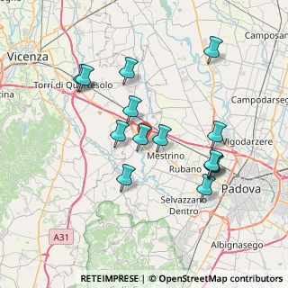 Mappa Via Mestrina, 35035 Mestrino PD, Italia (7.10571)