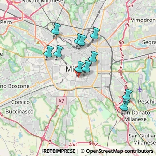 Mappa Via Giuseppe Mercalli, 20121 Milano MI, Italia (3.39364)