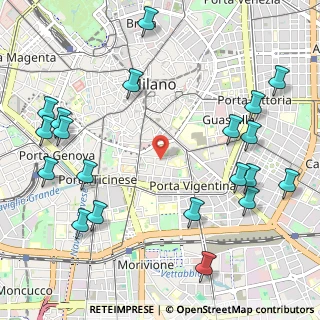 Mappa Via Giuseppe Mercalli, 20121 Milano MI, Italia (1.376)