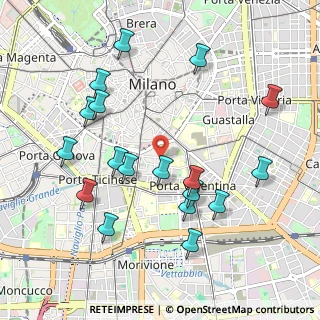 Mappa Via Giuseppe Mercalli, 20121 Milano MI, Italia (1.06889)