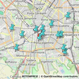 Mappa Via Giuseppe Mercalli, 20121 Milano MI, Italia (1.98923)