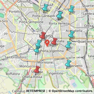 Mappa Via Giuseppe Mercalli, 20121 Milano MI, Italia (2.07417)