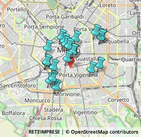 Mappa Via Giuseppe Mercalli, 20121 Milano MI, Italia (1.3025)