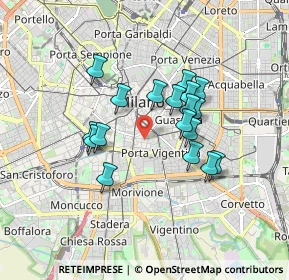 Mappa Via Giuseppe Mercalli, 20121 Milano MI, Italia (1.41222)