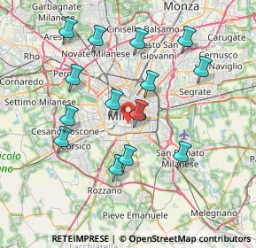 Mappa Via Giuseppe Mercalli, 20121 Milano MI, Italia (7.41357)