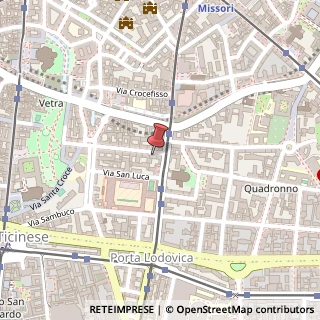 Mappa Via Cosimo del Fante, 3, 20122 Milano, Milano (Lombardia)