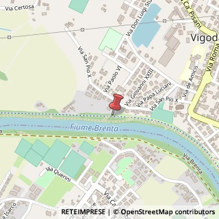 Mappa Via della Fornace, 28, 35010 Vigodarzere, Padova (Veneto)