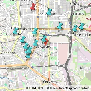 Mappa Via Privata Ugo Tommei, 20137 Milano MI, Italia (1.09714)