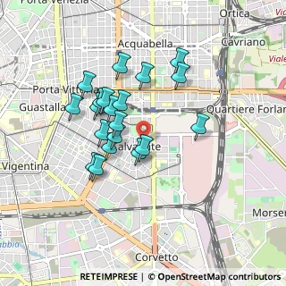 Mappa Via Privata Ugo Tommei, 20137 Milano MI, Italia (0.7605)