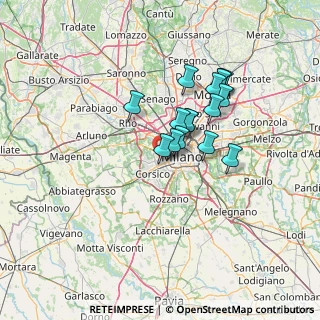 Mappa Via Marcello Nizzoli, 20147 Milano MI, Italia (10.61625)