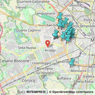 Mappa Via Marcello Nizzoli, 20147 Milano MI, Italia (1.97167)