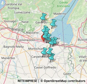 Mappa A4 Torino - Trieste, 25017 Lonato del Garda BS, Italia (7.90727)