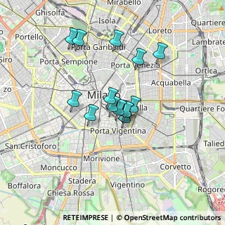 Mappa Via Francesco Sforza, 20121 Milano MI, Italia (1.30071)