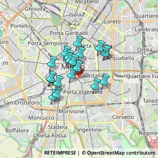 Mappa Via Francesco Sforza, 20121 Milano MI, Italia (1.254)