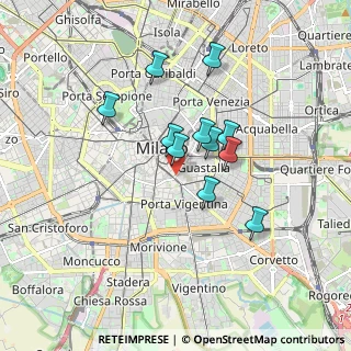 Mappa Via Francesco Sforza, 20121 Milano MI, Italia (1.38455)
