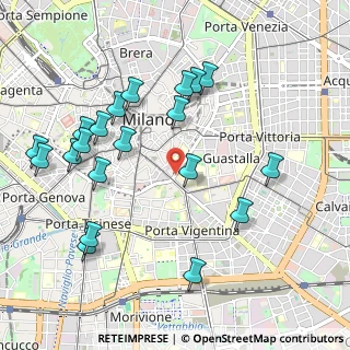Mappa Via Francesco Sforza, 20121 Milano MI, Italia (1.105)