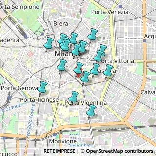 Mappa Via Francesco Sforza, 20121 Milano MI, Italia (0.717)