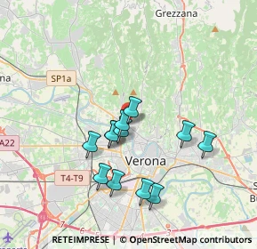 Mappa Via Mameli 160 V, 37124 Verona VR, Italia (3.1125)