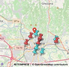 Mappa Via Osoppo, 37124 Verona VR, Italia (3.45636)