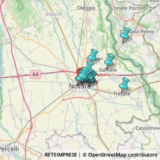 Mappa Via San Rocco, 28100 Novara NO, Italia (3.675)