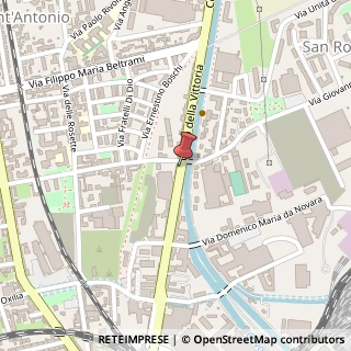 Mappa Corso della Vittoria, 75, 28100 Novara, Novara (Piemonte)