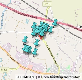 Mappa Via Paolo VI, 35035 Mestrino PD, Italia (0.50357)