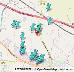 Mappa Via Paolo VI, 35035 Mestrino PD, Italia (1.054)