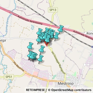 Mappa Via Paolo VI, 35035 Mestrino PD, Italia (0.50357)