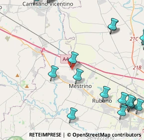 Mappa Via Paolo VI, 35035 Mestrino PD, Italia (6.3135)