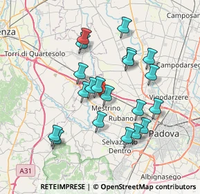 Mappa Via Paolo VI, 35035 Mestrino PD, Italia (6.654)