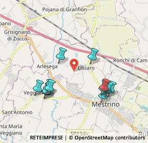 Mappa Via San Giovanni Battista, 35035 Mestrino PD, Italia (1.89333)